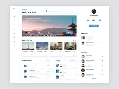 Tour Management Dashboard app branding design graphic design minimal ui ux