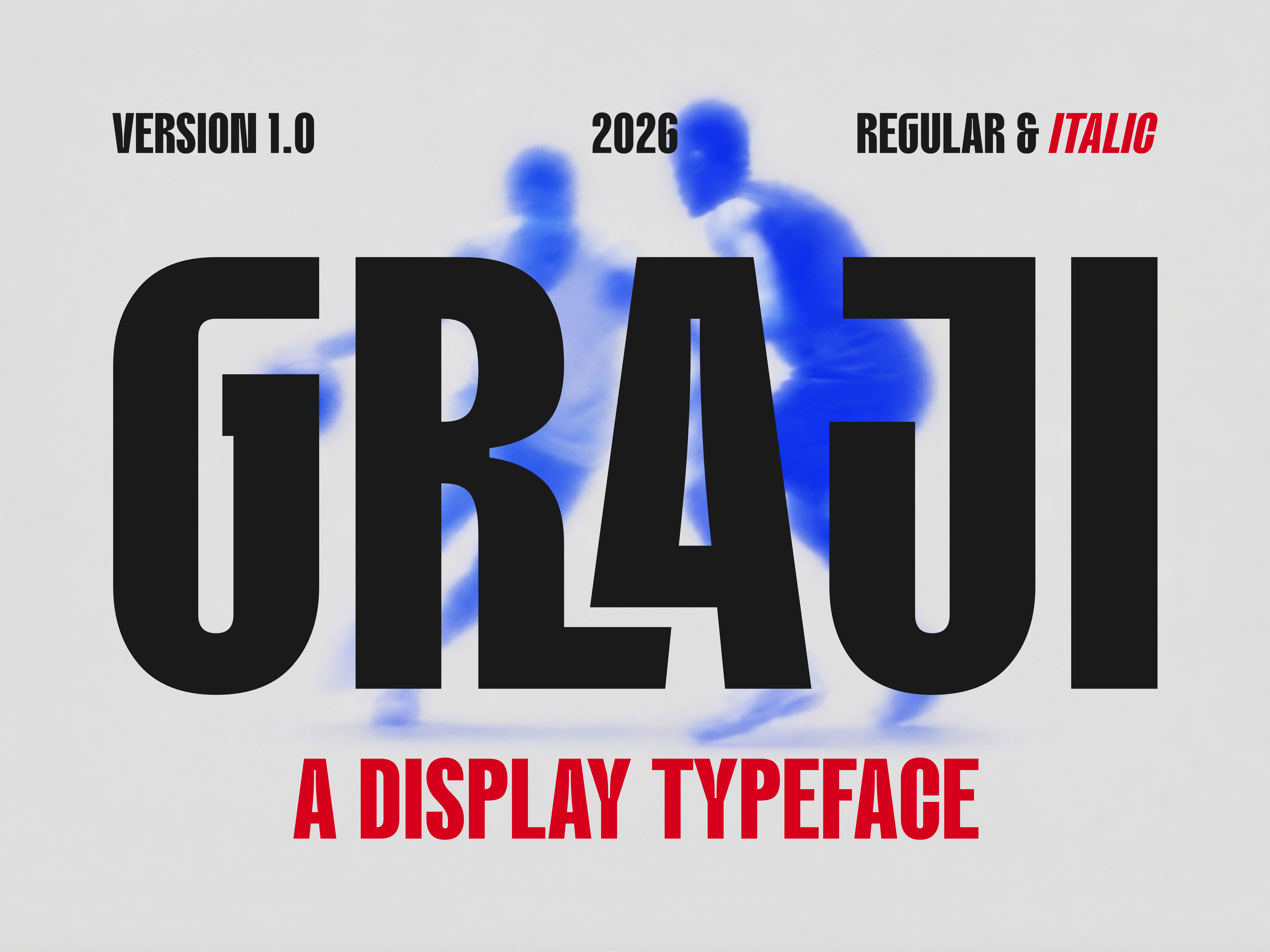 GRAJI — Heavy Industrial & Athletic Display Typeface branding font font design fonts lettering logo logo design logotype modern font modern logo monogram typeface typography ui