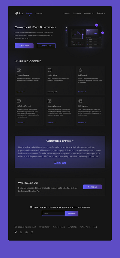 Crypto-Fiat Platform website design behence branding crypto design dribbble illustration ui uiuxdesign ux website