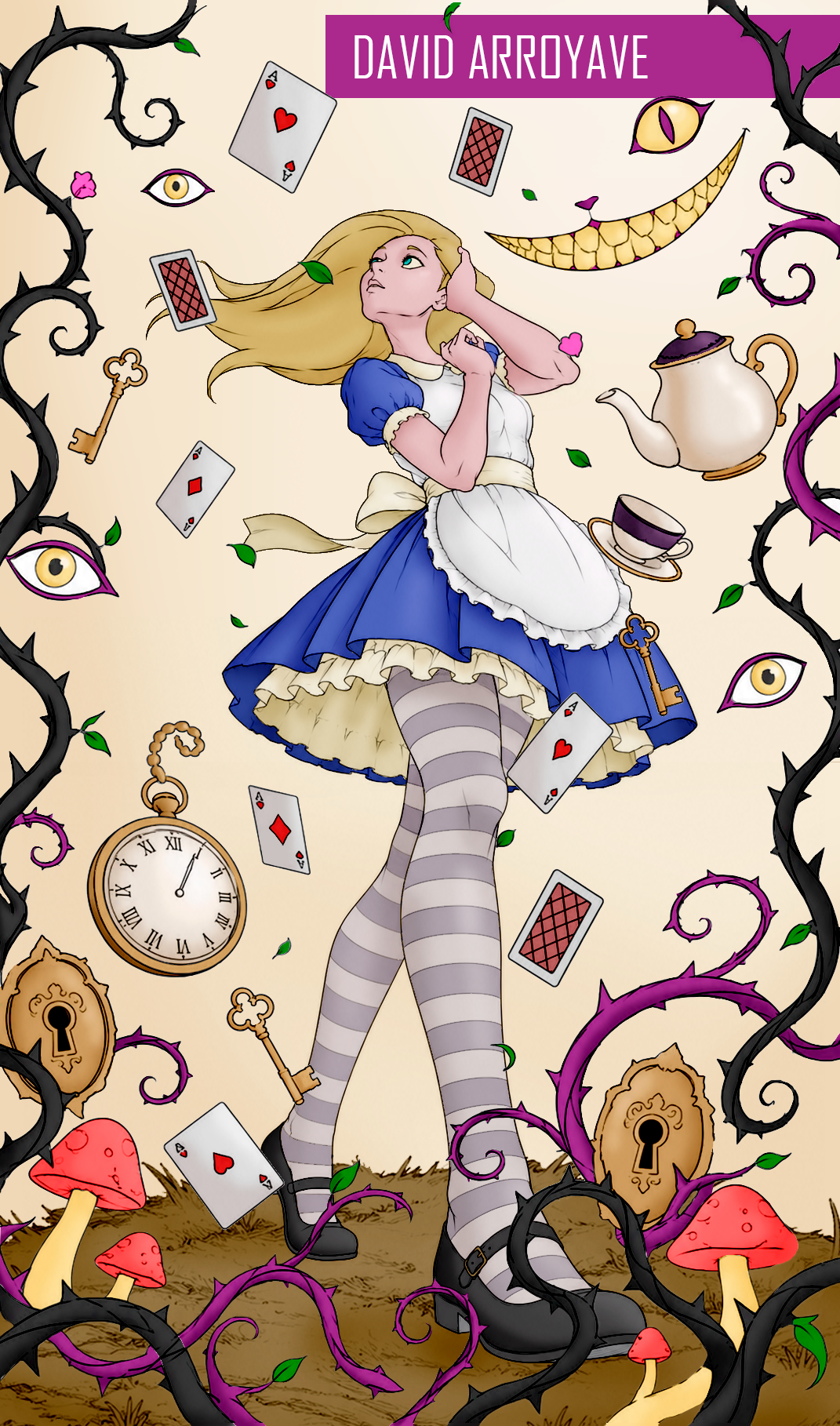 Alice in Wonderland Illustration aliceinwonderland graphic design illustration