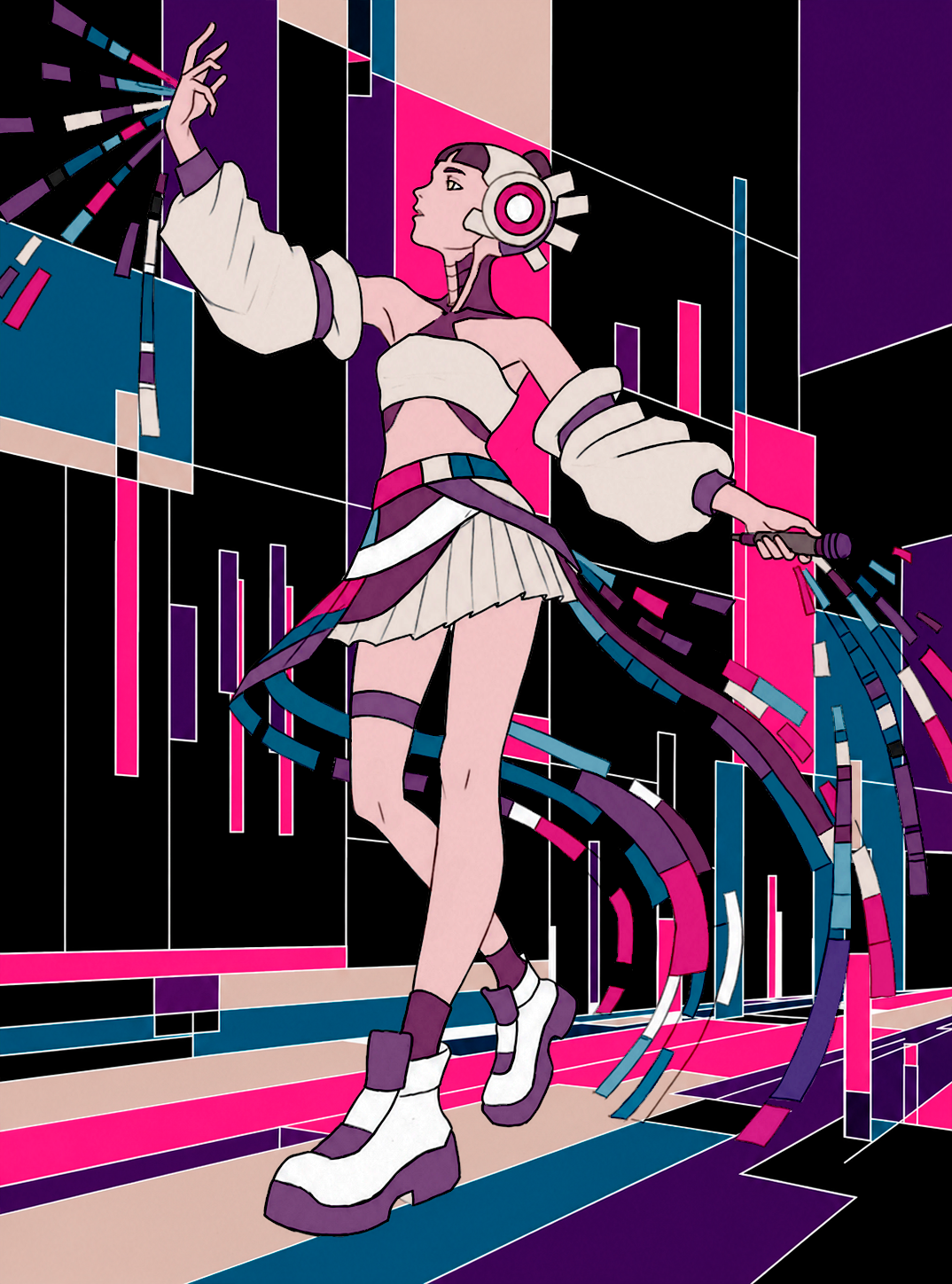 Original characters Illustrations character design concept art cyberpunk graphic design illustration