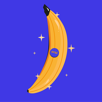Shiny Banana Illustration graphic design ill illustration vector