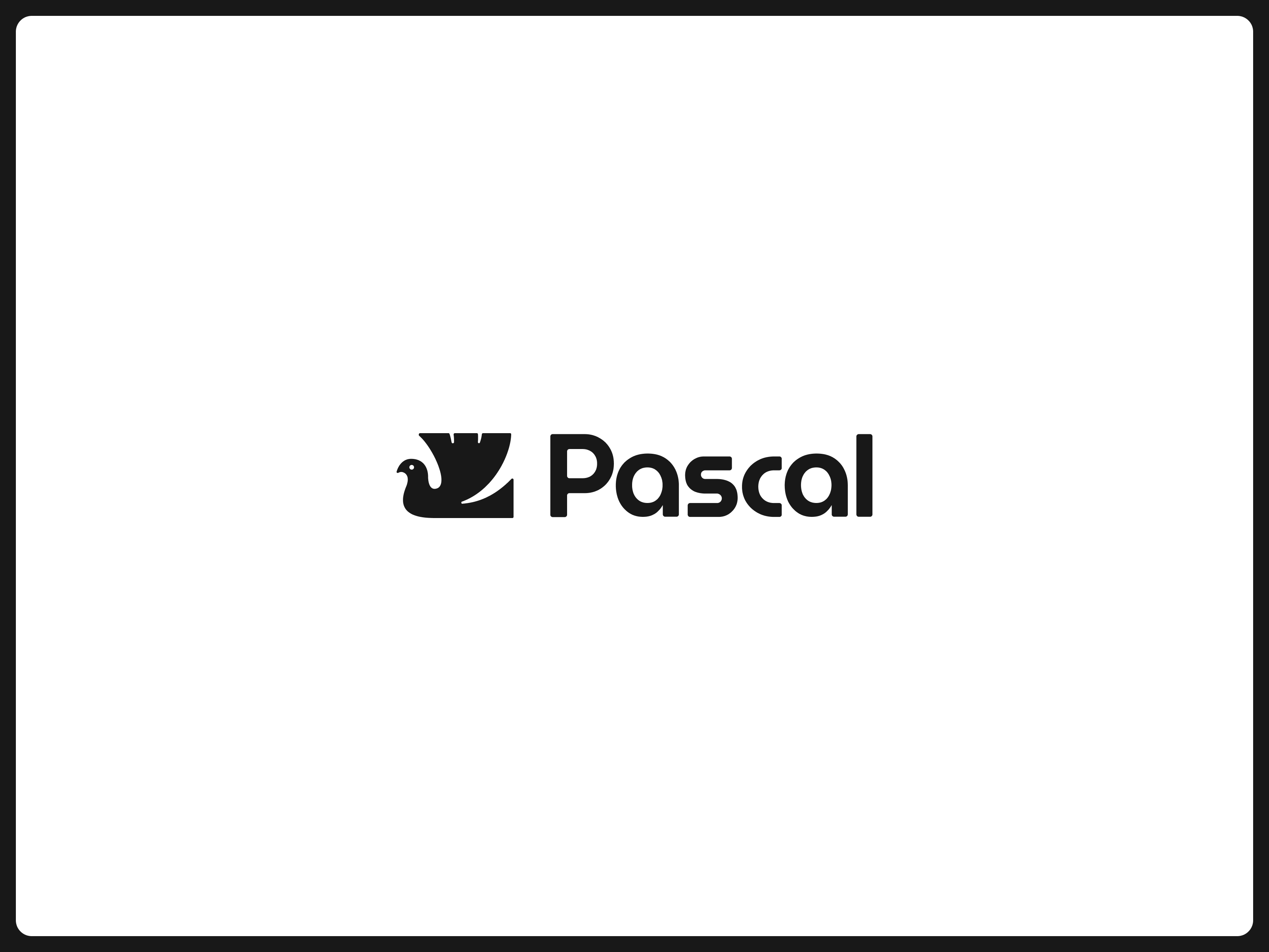 Pascal Logo Design – Dove Icon & Wordmark Lockup brand guidelines brand identity design branding logo logo design logo lockup startup branding visual identity system wordmark design