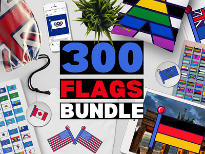 🏳️‍🌈🏁 300 FLAGS ICONS BUNDLE diversity international lgbt lgbtq pride travel world