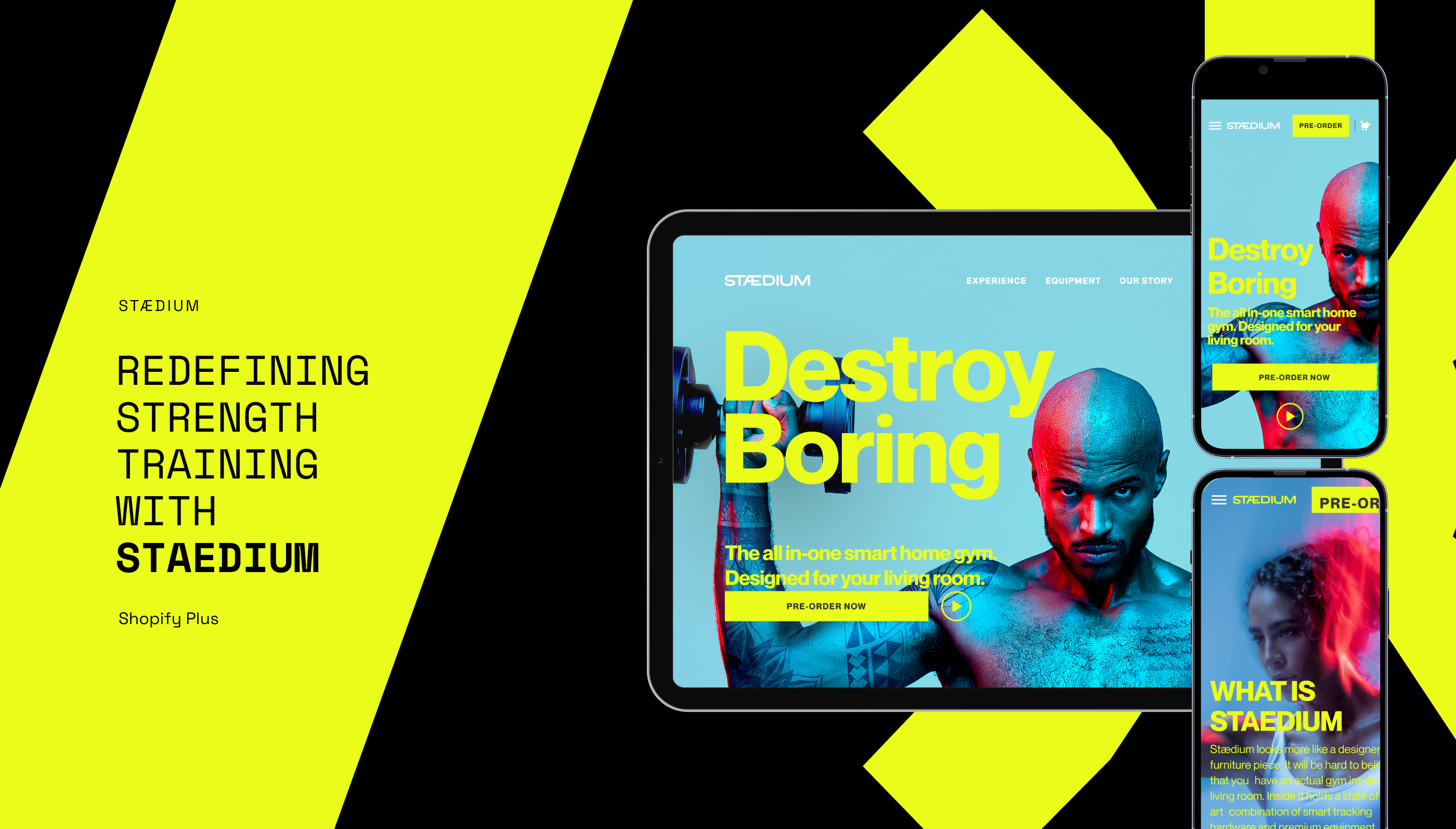 Freeletics Staedium Store UI Design app design ecommerce fitness graphic design shopify ui ux