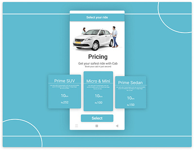 #DailyUI- Day-030:- Pricing branding concept dailyui dailyuichallenge design graphic design interface plan pricing take aride ui vector