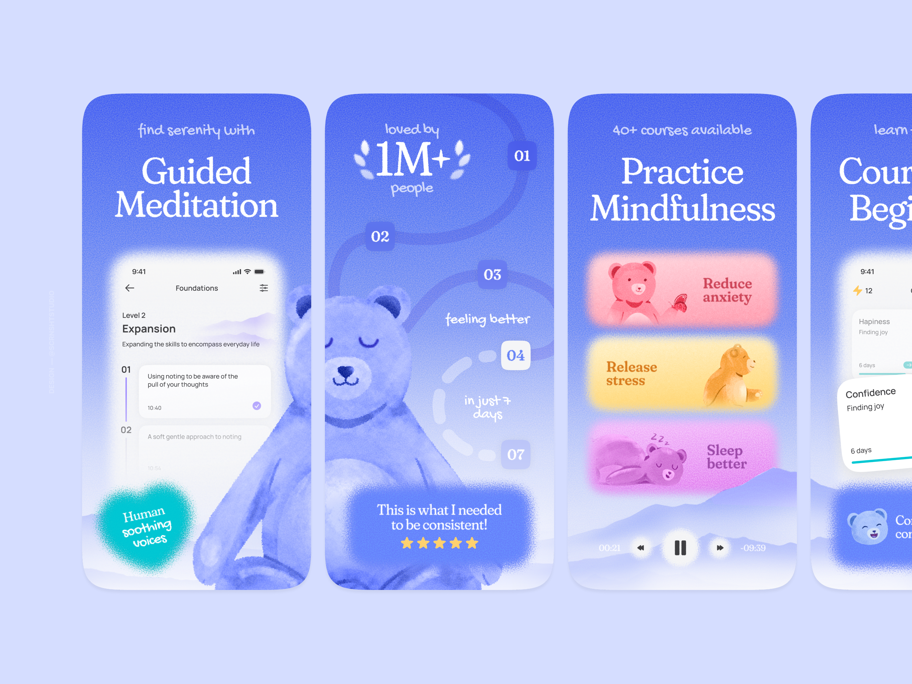 App Store Screenshots (App Store Preview)⎜Serenity app design app interface app screenshot design app screenshots app store app store preview app store screenshot app store screenshots app store visuals graphic design mobile app mobile app design mobile app ui mobile ui ui design ui ux design visual design