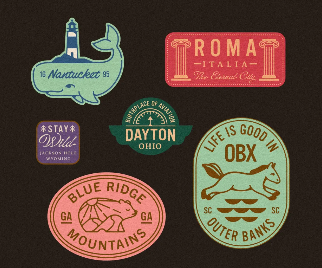 Summer Travels concept creative design fun graphic design icon iconography icons idea illustration logo sticker summer travel vector