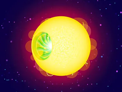 Kurzgesagt - Strange stars 3 illustration impact kurzgesagt motion design motion graphics space star strange matter universe