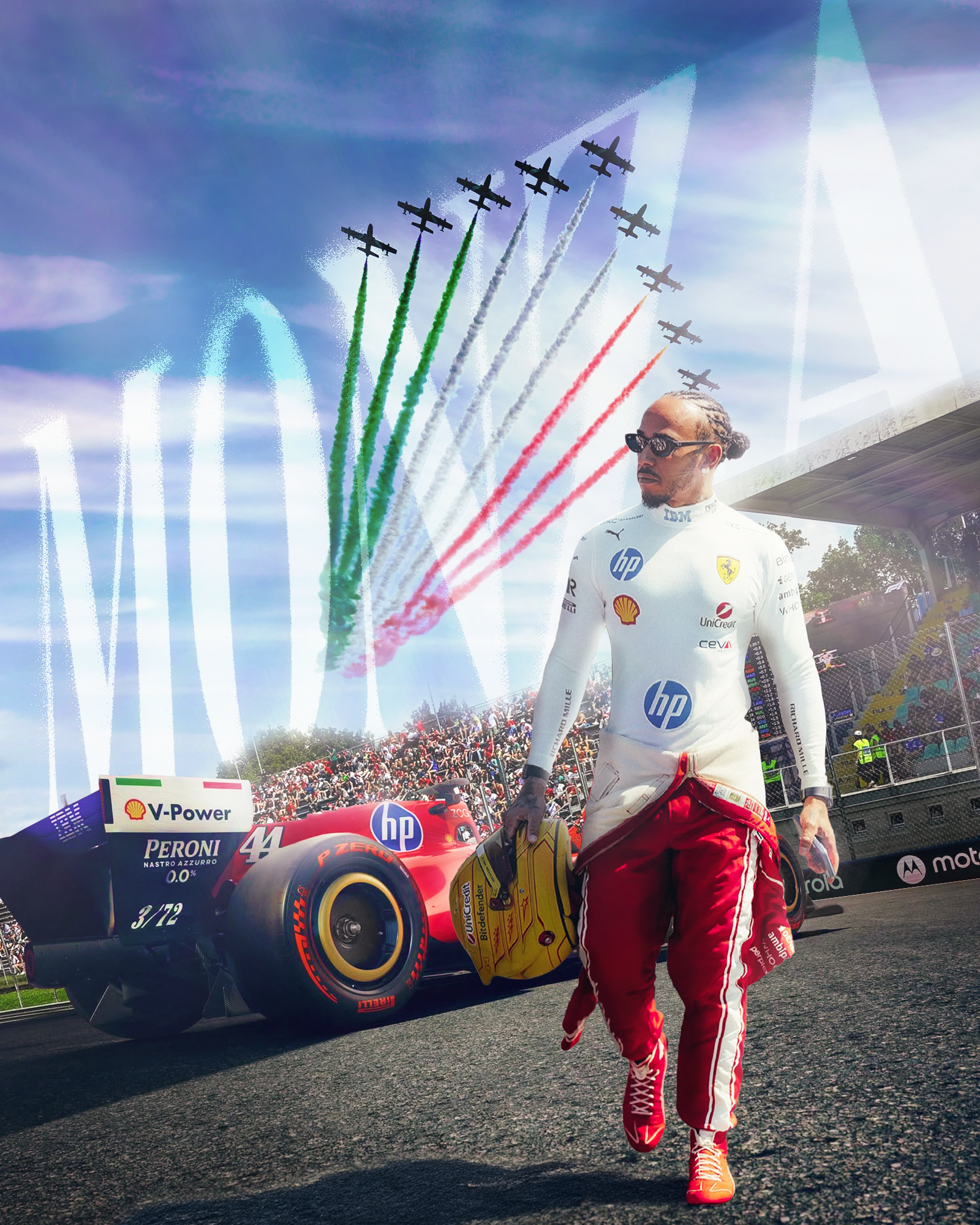 Monza Grand Prix poster! design f1 formula1 freelance freelancer graphic design hamilton illustration monza