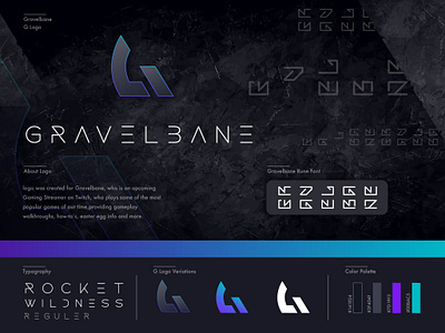 Gravelbane Logo abstract logo bold logo branding darklogo design g logo gamer logo gaming graphic design illustration letter logo logo logo ideas logodesign logolayout simple logo streamerlogo twitch vector vector logo