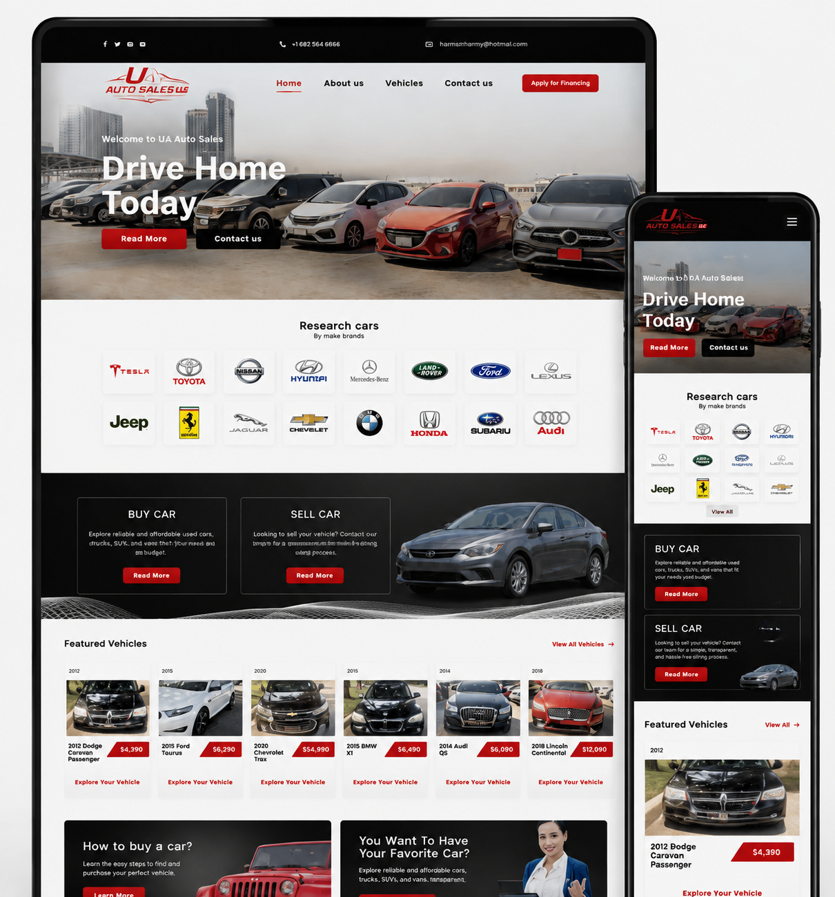 Modern Auto Dealership Website Design | Drive More Customers 3d animation branding graphic design logo motion graphics ui