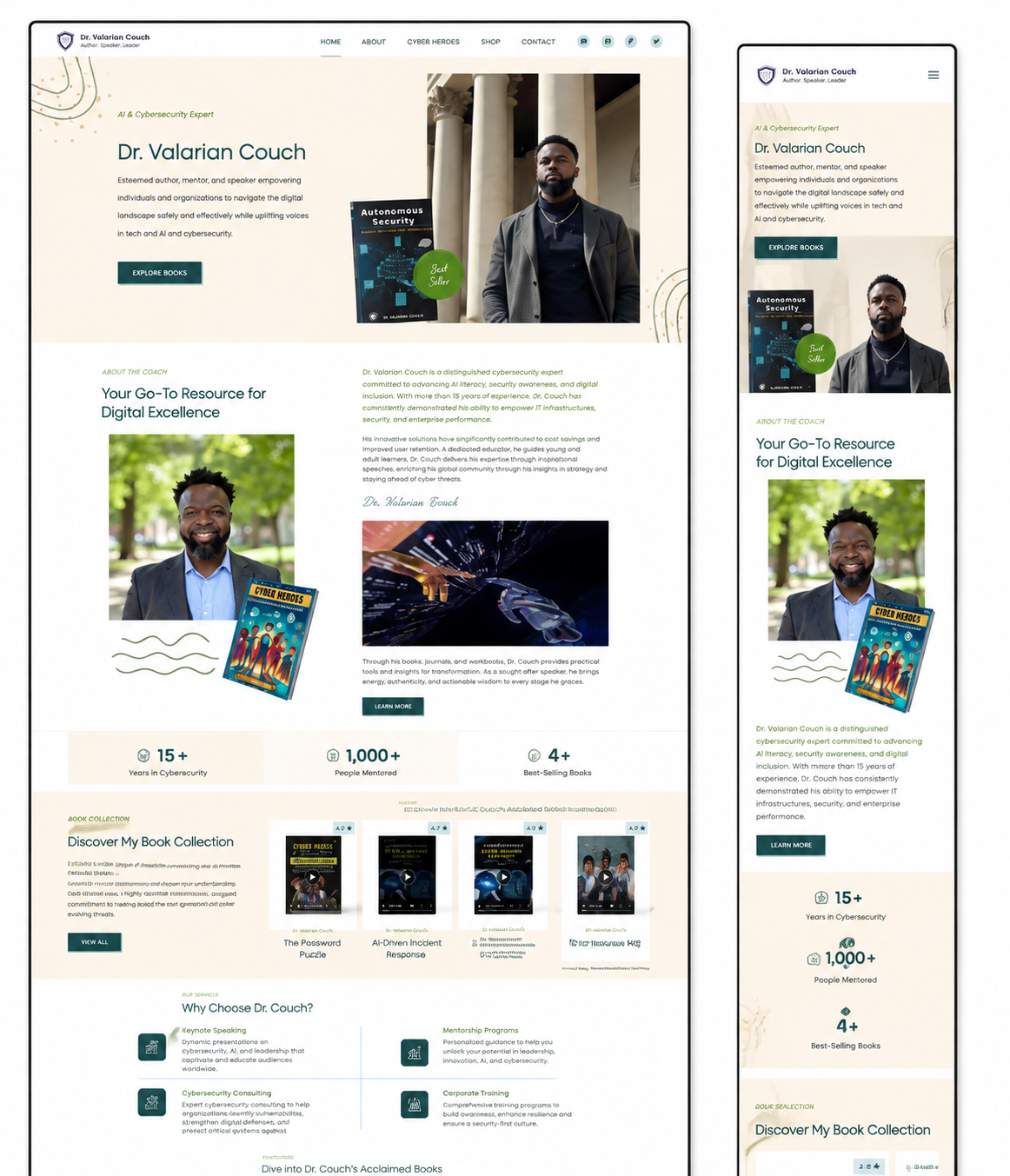 Personal Brand Website Design | Build Your Digital Authority 3d animation branding graphic design logo motion graphics ui