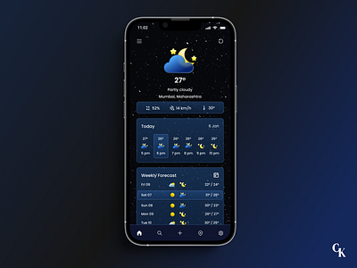 Daily UI 37- Weather branding climate daily ui dailyui dailyui day 37 day 37 dailyui design design inspiration forecast graphic design illustration logo mobile app ui mobile ui ui ux vector weather weather app