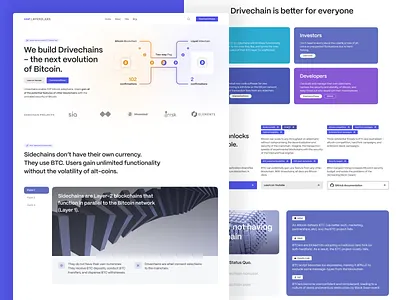 Sidechain project website crypto design finance ui design uidesign ux design