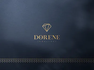 Dorene Jewellery ® brand brand identity branding business design diamond dorene fashion gold graphic design icon illustration jewellery jewelry logo logo design luxury typography vector