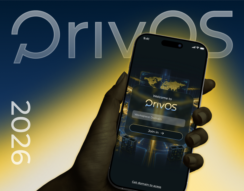 PrivOS - Mobile App branding logo ui