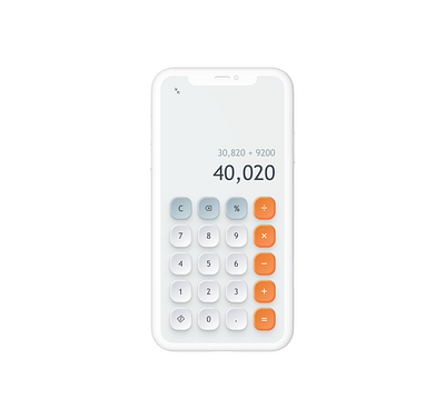 Calculator | DailyUI calculator dailyui dailyui004 ui user experience user interface