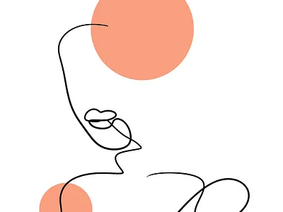 Lady graphic design illustration