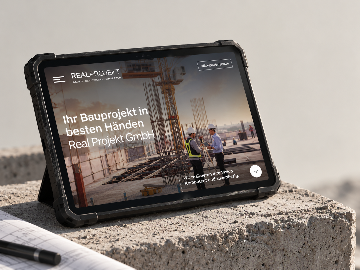 General Contractor – Corporate Website agency architecture b2b building clean construction corporate website craft cms general contractor grey livingtech minimal photography real estate responsive swiss design ui design ux design web design zurich
