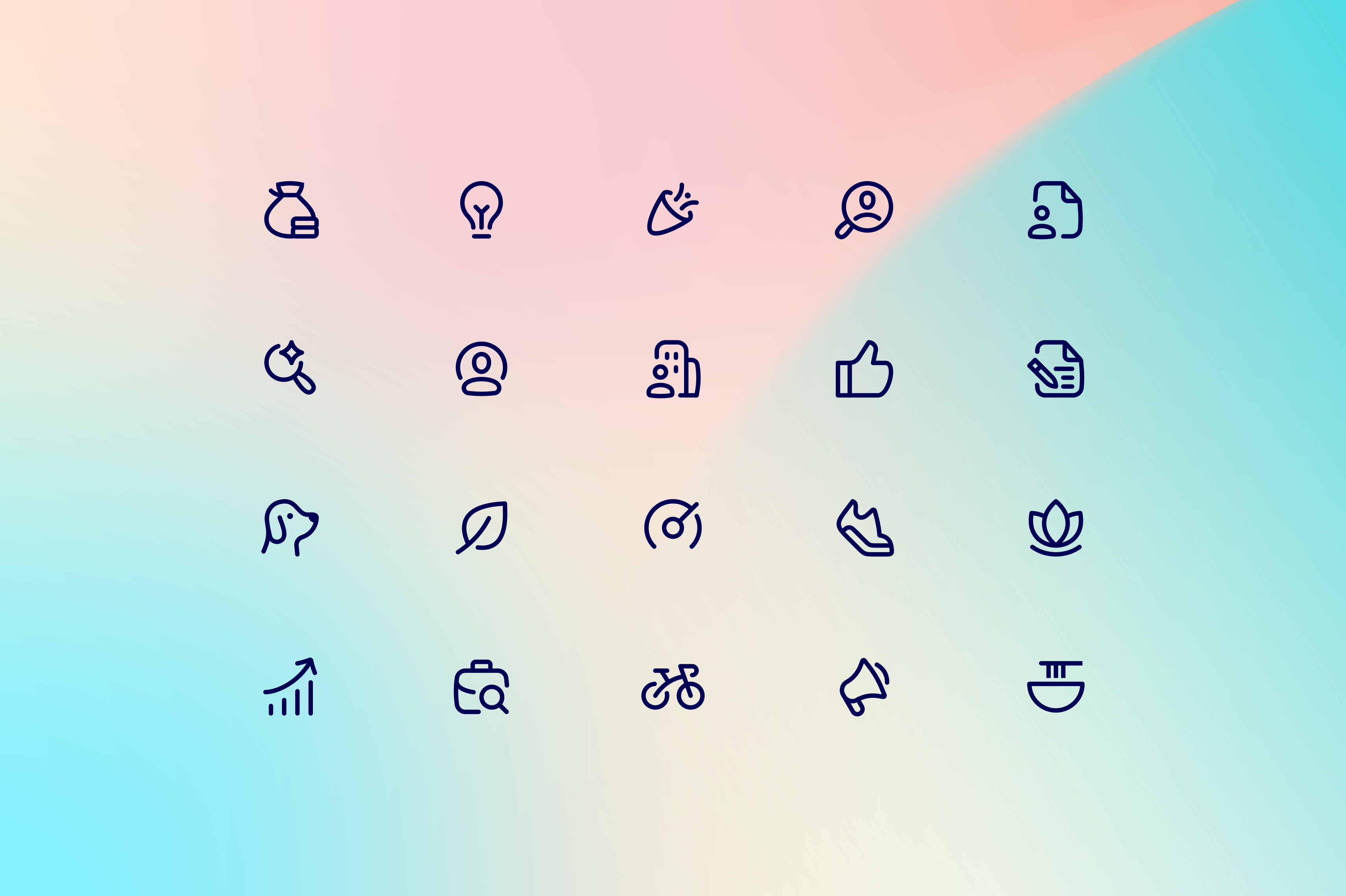 Stepstone Icon Set agency ai app branding design dog finance graph hire icon designer icon set iconography icons illustration ios logo money simple stepstone ui