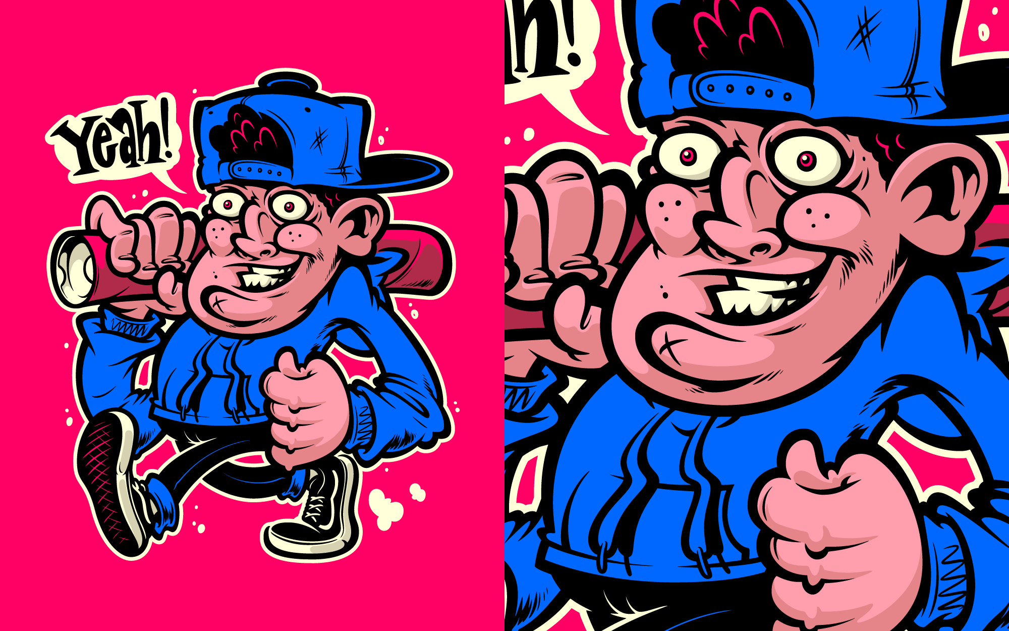 Shipping Tube Character Design character design illustration mascot vector