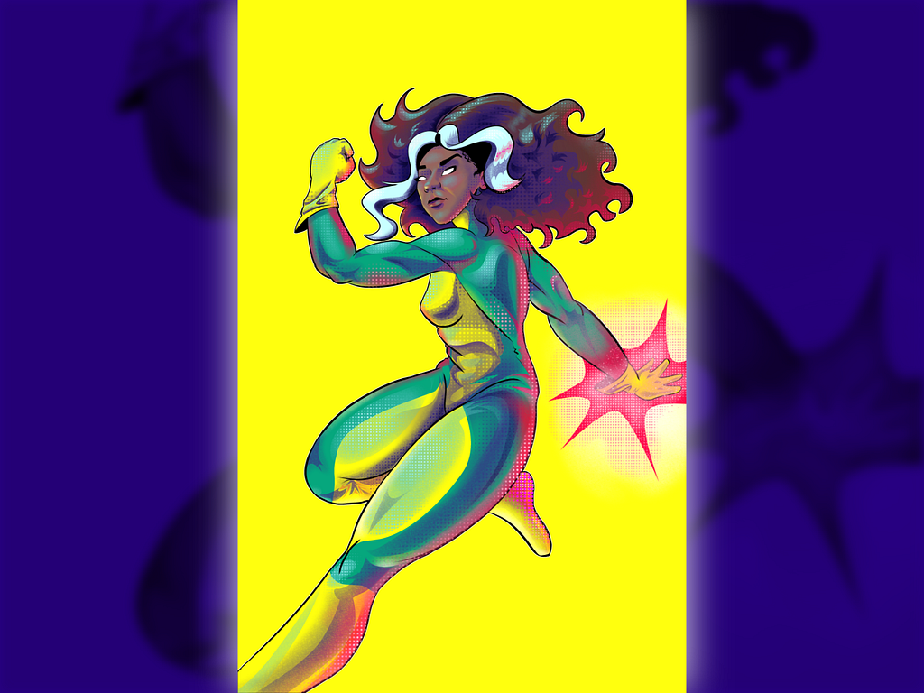 Stylized Rogue X-Men Keke Palmer Fancast by Josh Loera on Dribbble