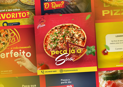 Design p/ Social Media | Pizzaria advertising design social media fictício graphic design pizzaria social media