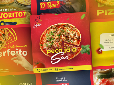 Design p/ Social Media | Pizzaria advertising design social media fictício graphic design pizzaria social media