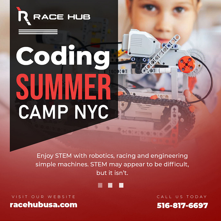 Coding summer camp nyc by Race Hub on Dribbble