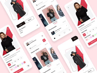 Woman Fashion store - mobile design app app design application colth design fashion home mobile mobile app model online app online store product shop shopping store style ui uiux ux