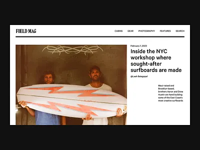 Field Mag design concept 01 abstract animation branding design graphics illustration logo ui visual web