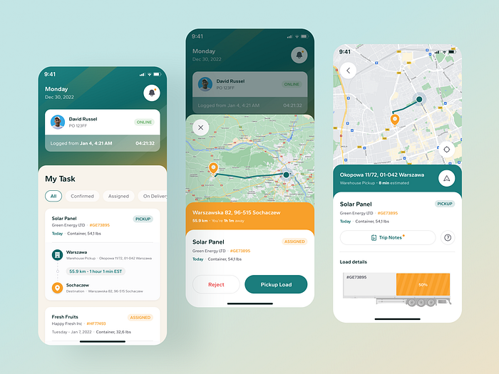 Truckly Vehicle Tracking Dashboard Car Details by Kostia Varhatiuk for ...