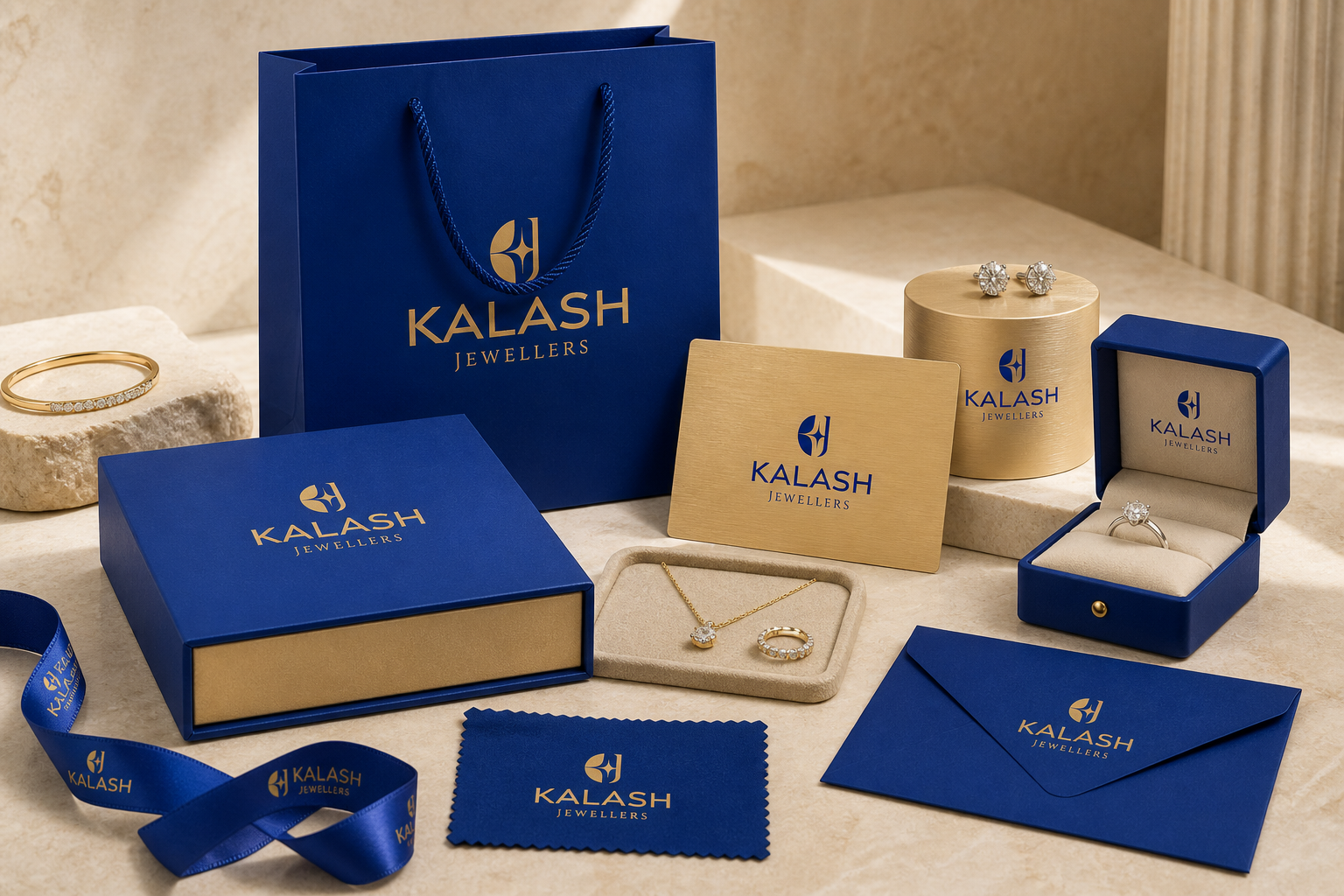 Kalash Jewellers — Luxury Branding & Logo Design branding design graphic design illustration logo typography