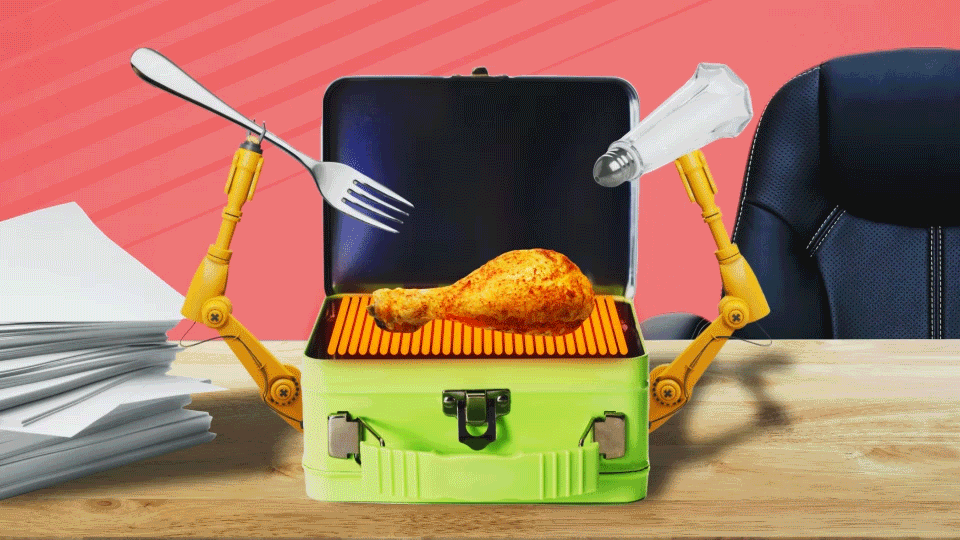 Yahoo! - "What is an electric lunchbox?" animation collage design gif motion retro vintage