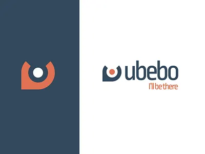 Ubebo flat design logo logo design travel logo ubebo