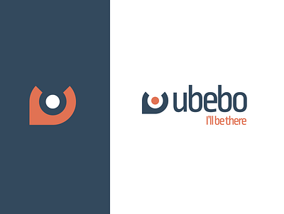 Ubebo flat design logo logo design travel logo ubebo