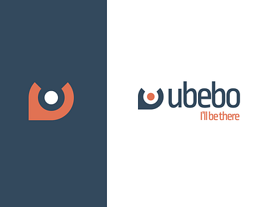 Ubebo flat design logo logo design travel logo ubebo