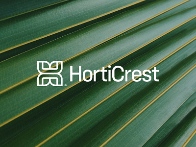 HortiCrest abstract agriculture logo app art brand brand identity branding business clean concept creative logo graphic design illustration logo logo design logotype minimal sketch typography ux