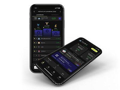 Fintech Gamification App app fintech ios mobile stock trading ui ux