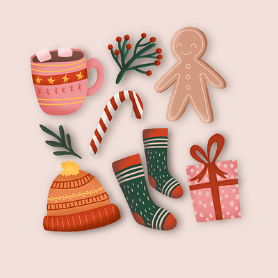 Holiday Season branding design graphic design illustration illustrator procreate vector