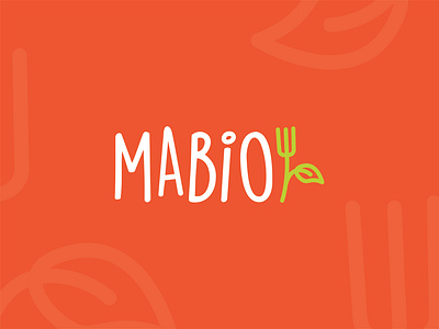 Logotype — Mabio brand branding design eat flat fork graphic guideline leaf logo logomark merger minimalist simple design typography vector wip