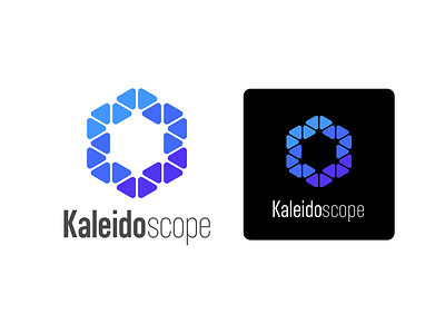 Kaleidoscope LOGO - type B blue branding logo vi
