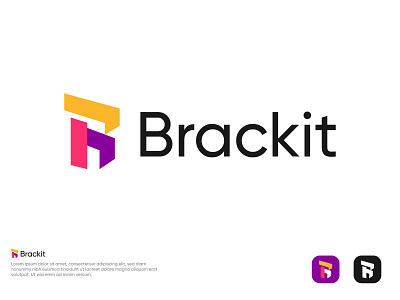 Brackit logo brand identity branding brandmark letter b logo letter mark logo logo design modern logo popular logo visual identity