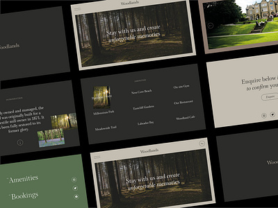 Woodlands Hotel | Website branding design figma graphic design hotel logo portfolio typography ui ux web design website