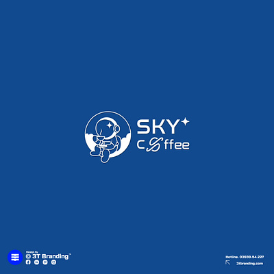 Sky coffee 3t branding badiing branding design graphic graphic design idea logo logo design sky coffee