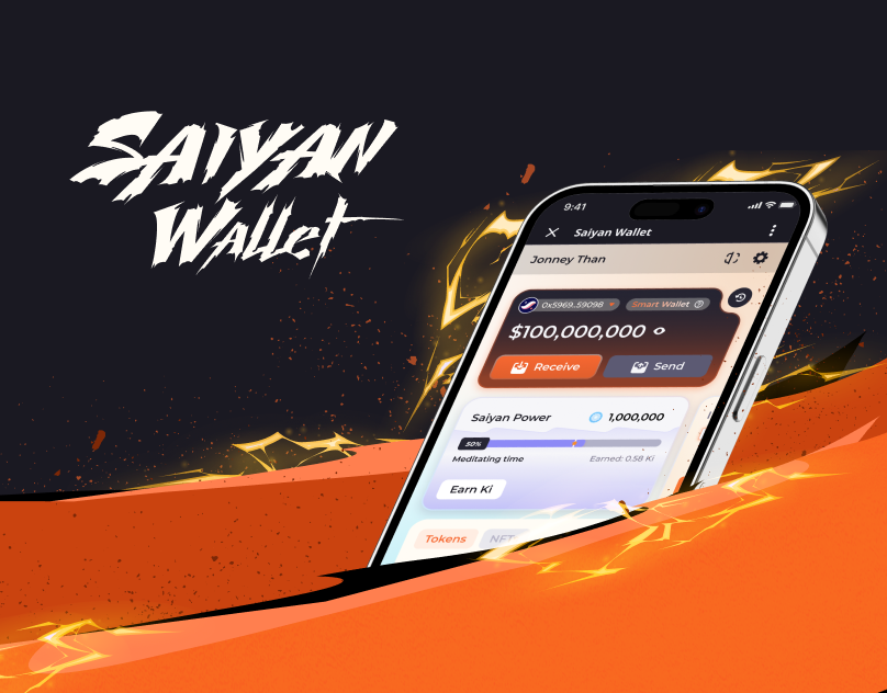 Saiyan Wallet - Starknet Wallet build on Telegram branding ui
