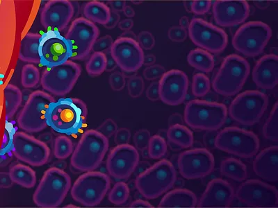 Kurzgesagt - Here's why 2 2d after effects cell character animation human body illustration immune system kurzgesagt motion design motion graphics science