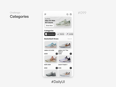 Categories - Challenge Daily UI #099 099 daily ui mobile mobile design nike product design shoe store app ui uidesign uidesigner uitrends
