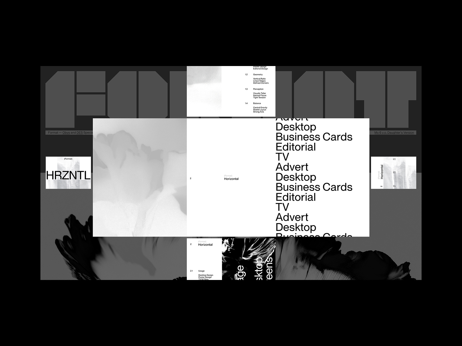 FORMAT animation architecture black design grid minimal swiss typography ui web website